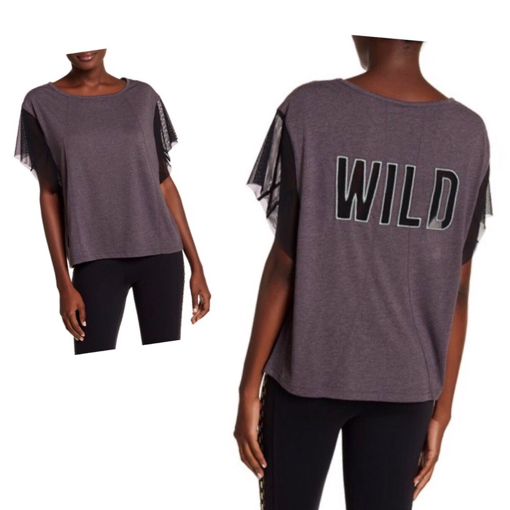 Free People - Wild Graphic Mesh Tee